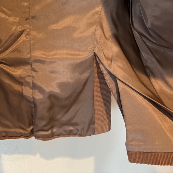 Vintage 80s Silver Unicorn Corduroy Lined Blazer - Picture 5 of 10